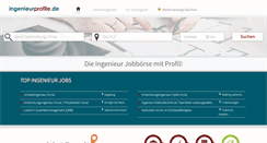 Desktop Screenshot of ingenieurprofile.de